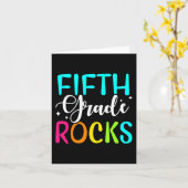 Carte Équipe Rocks de 5e année Enseignant de 5e année (Fleur jaune)