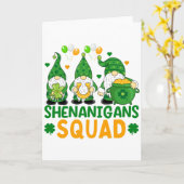 Carte Équipe Shenanigans T Shirt drôle de la Saint-Patri (Fleur jaune)