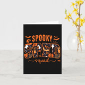 Carte Équipe spéciale Enseignant Halloween (Fleur jaune)