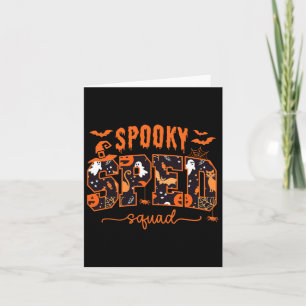 Carte Équipe spéciale Enseignant Halloween