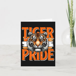 Carte Équipe sportive vintage Tiger Pride Tiger School R