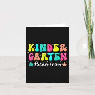 Carte Équipe super De Rêve De Jardin D'Enfants Retour À