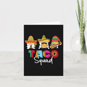 Carte Équipe Taco Cinco De Mayo Drôle Mignon Nourriture