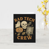 Carte Équipe technique Rad Halloween Squelette fantôme V (Fleur jaune)