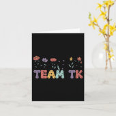 Carte Équipe Tk Enseignant De Jardin D'Enfants Retour À  (Fleur jaune)