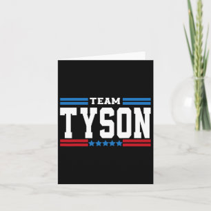 Carte Équipe Tyson Membre à vie Nom de famille Tyson 