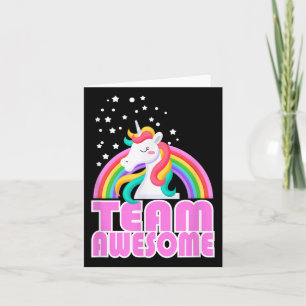 Carte Équipe Unicorn Ewesome Rainbow Jga Mariage Mariée