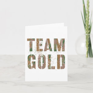 Carte Équipe vintage Gold War Jeu Camion Summer Camp Chi