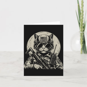 Carte Équipement tactique de chat militaire vétéran sold