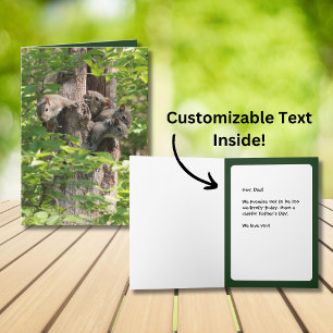 Carte Equipes amusantes Animal Custom Texte Fête des pèr