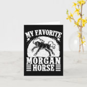 Carte Équitation équitation Favori Morgan Horse Rider (Fleur jaune)