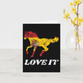 Carte Équitation Espagnol Équitation Équitation cavalier (Fleur jaune)