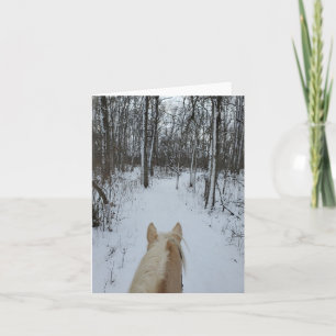 Carte Équitation hivernale