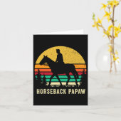 Carte Équitation Rider Papaw Cheval équitation Cheval Re (Fleur jaune)