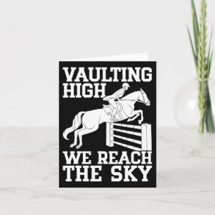 Carte Équitation Vaulte Cheval Haut cavalier