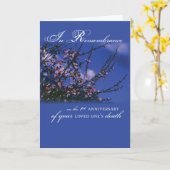 Carte Ęr anniversaire de souvenir (Fleur jaune)