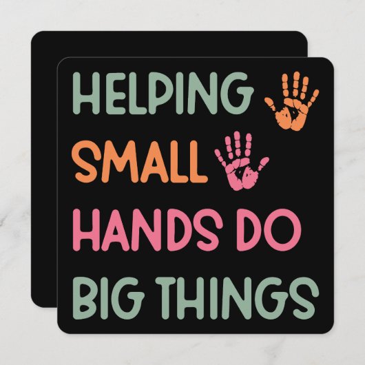 Carte ergothérapie - ergothérapeute (Devant / Derrière)