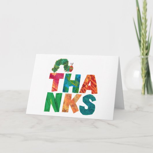 Carte Eric Carle | Merci Caterpillar (Devant)