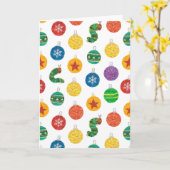 Carte Eric Carle | Motif de Noël de chenille (Fleur jaune)