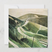 Carte Eric Ravilious - Chalk Paths, célèbre oeuvre d'art (Devant)
