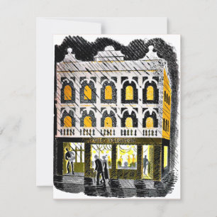 Carte Eric Ravilious - Maison publique de High Street