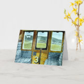 Carte Eric Ravilit, Train Paysage, (Fleur jaune)