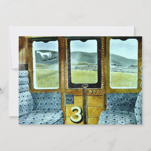 Carte Eric Ravilit, Train Paysage (Devant)