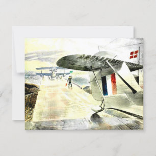 Carte Eric Ravilit, Walrus Aircraft sur Slipway