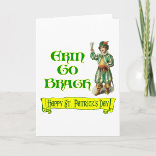 Carte Erin Go Braugh Joyeux Saint Patrick Day dit :