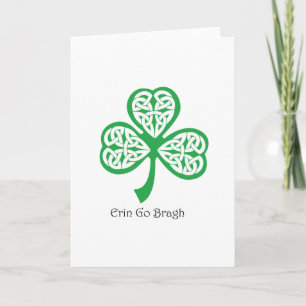 Carte Erin vont shamrock de Bragh avec le knotwork