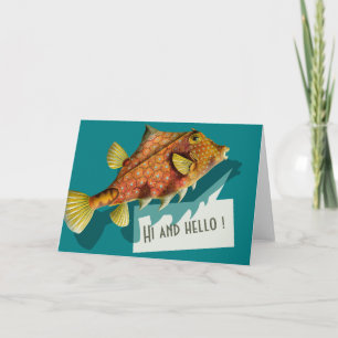 Carte Ernst Haeckel Hi and hello CC0512 Greeting Card