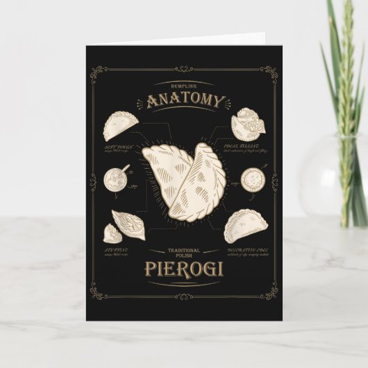 Carte Erogi Dumpling Anatomie Tunique Recette Lish Tee, (Devant)