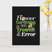 Carte Erreur de voyelle de jardinage de fleur - Jeu de j (Fleur jaune)