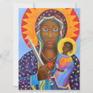 Carte Erzulie Dantor Vierge noire Lwa vaudou