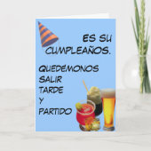 Carte Es su cumpleaños. (Devant)