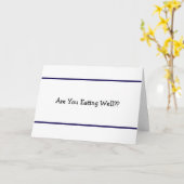 Carte Es-TuEn Train De Bien Manger ? (Fleur jaune)