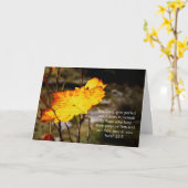 Carte Esaïe 26:3 Écriture Encouragement (Fleur jaune)