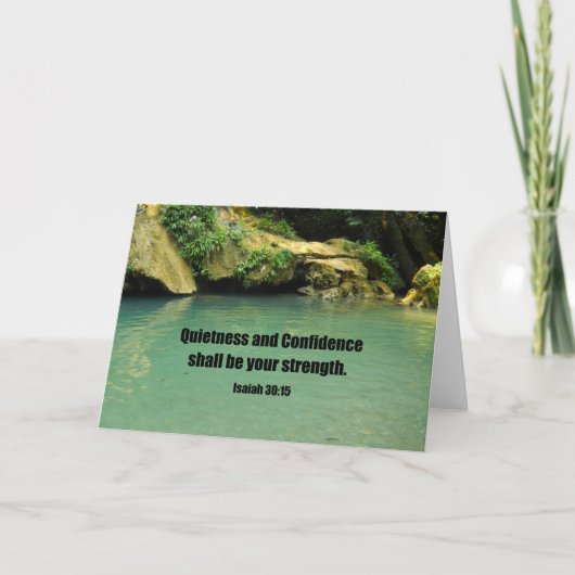 Carte Ésaïe 30:15 (Devant)