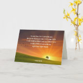 Carte Ésaïe 41:10 Ne craignez pas que je sois avec vous (Fleur jaune)