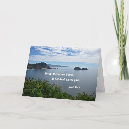 Carte Ésaïe 43:18 Oublie les choses précédentes; ne... (Devant)