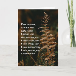Carte Ésaïe 46:4 Je suis Celui qui vous soutiendra 