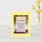 Carte Ésaïe 49:15 Je ne t'oublierai pas (Fleur jaune)