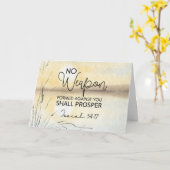 Carte Esaïe 54 17 Aucune arme ne s'est formée contre vou (Fleur jaune)