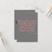 Carte Esaïe 5:11 KJV Bible Écriture Salutation (Devant/Arrière en situation)