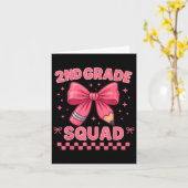 Carte Escadron de deuxième année Premier jour de l'école (Fleur jaune)