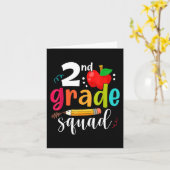 Carte Escadron De Deuxième Année S'Amuse Retour À L'Écol (Fleur jaune)