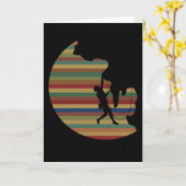 Carte Escalade Alpinisme Vintage Bouldering (Fleur jaune)