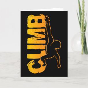 Carte Escalade Amusants Passionnés de Bouldering Pour Ho