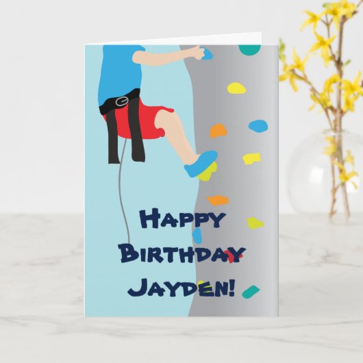 Carte Escalade Boy's Rock Wall (Fleur jaune)