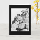 Carte Escalade de la Grande Pyramide en Egypte 1870 (Fleur jaune)